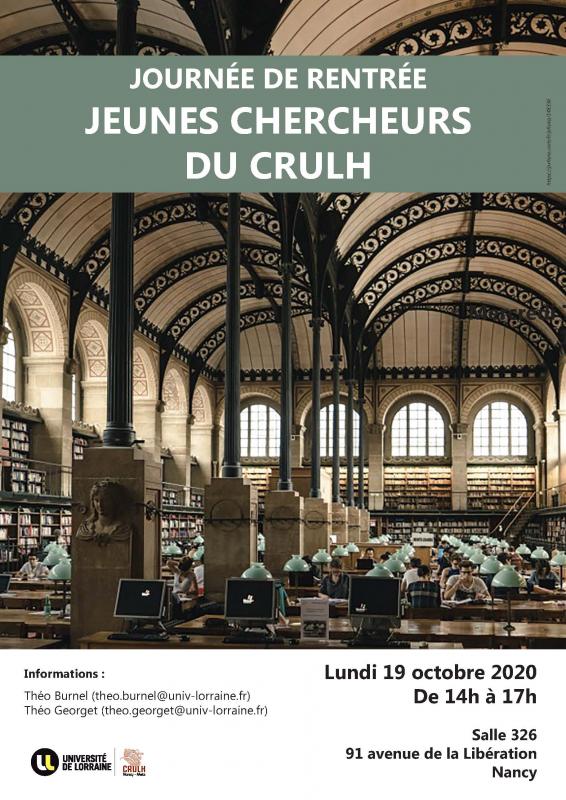 Affiche de la Journée de rentrée des doctorants