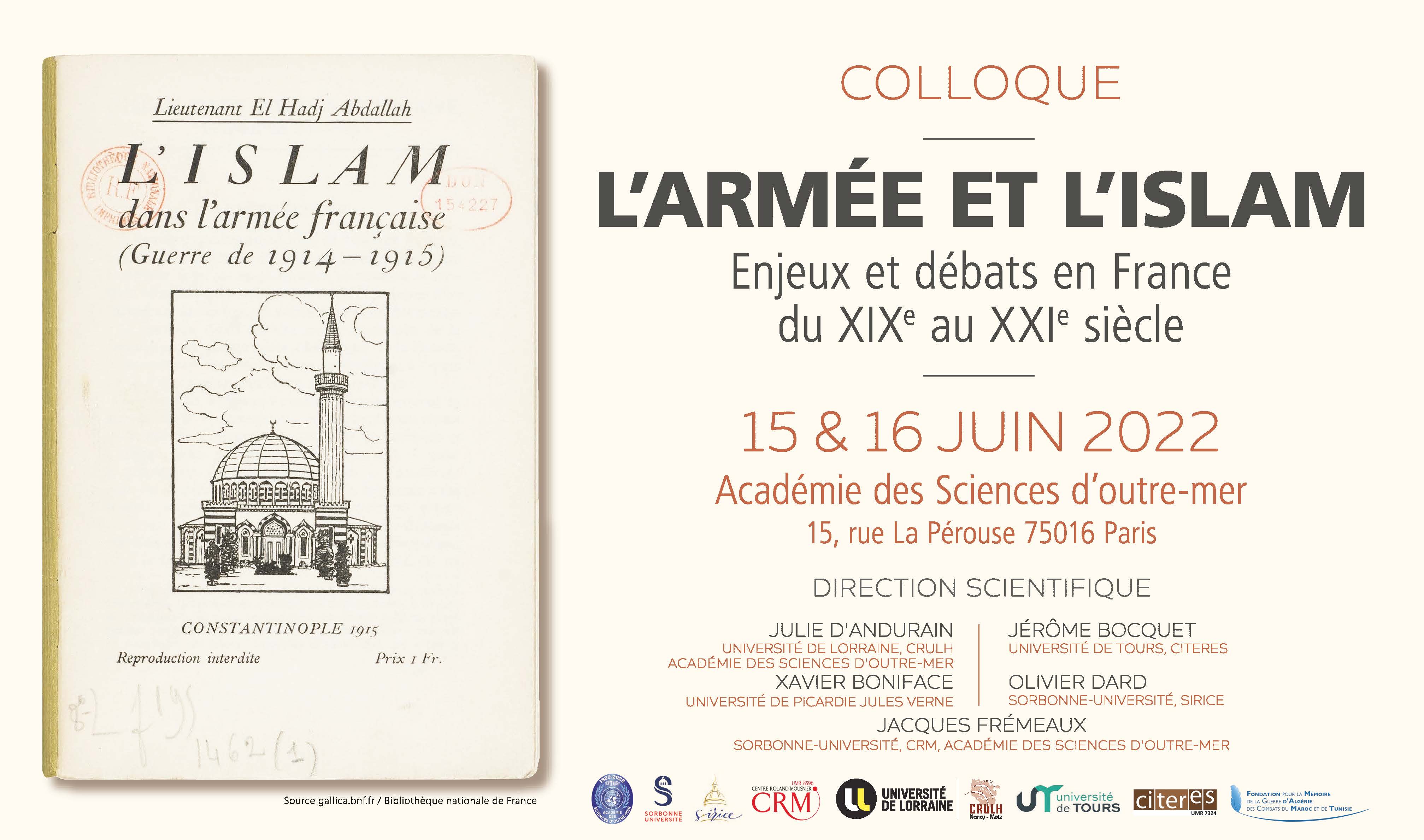 affiche armée et islam