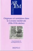Couverture "Originaux et cartulaires"