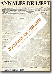 Couverture Numéro spécial : Journaux en Lorraine