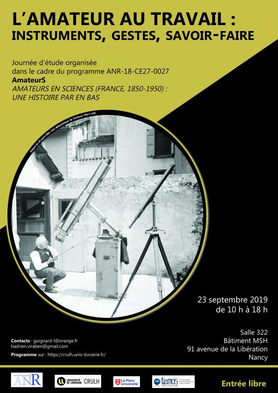 affiche amateurs au travail