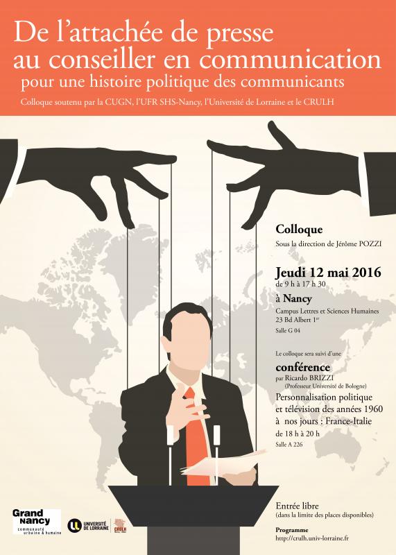 Affiche attachée de presse