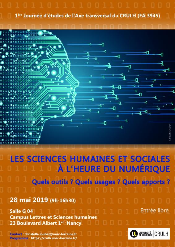 affiche sciences humaines et numérique