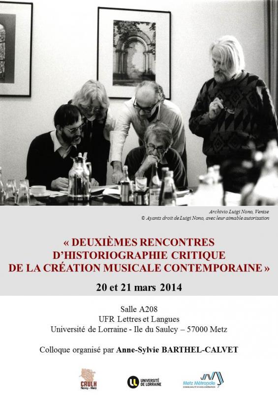 affiche historiographie musicale