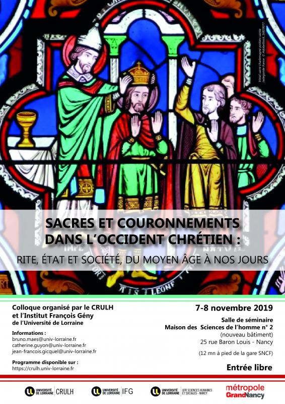 Affiche Sacres et couronnements