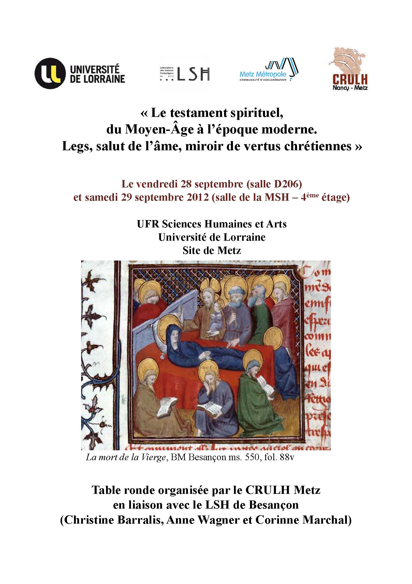 affiche testament spirituel