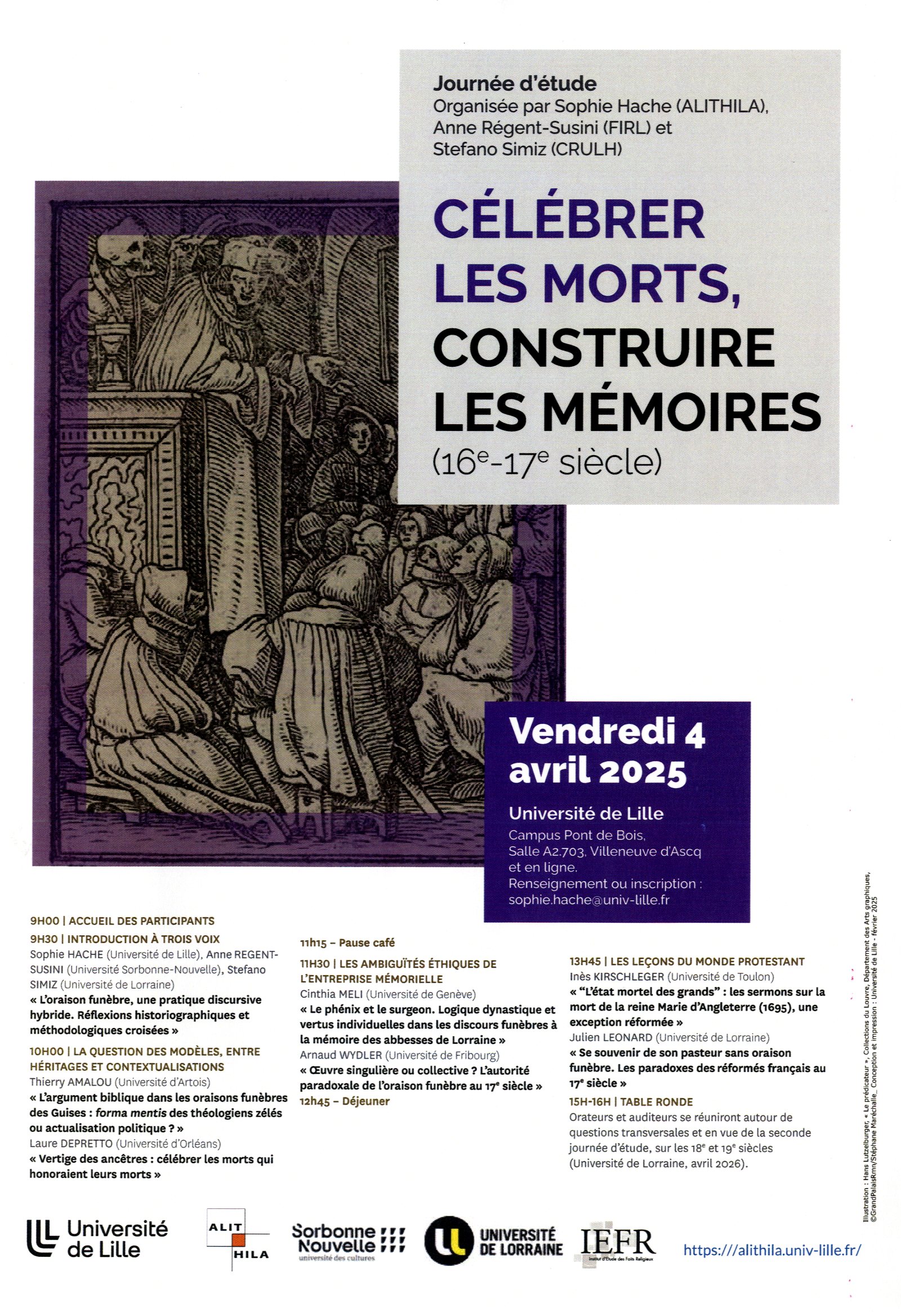 affiche célébrer les morts