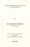 couverture Les associations en Lorraine (de 1871 à nos jours)